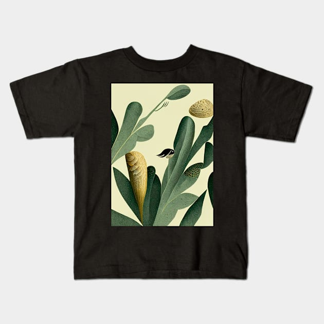 Botanicals Kids T-Shirt by deificusArt